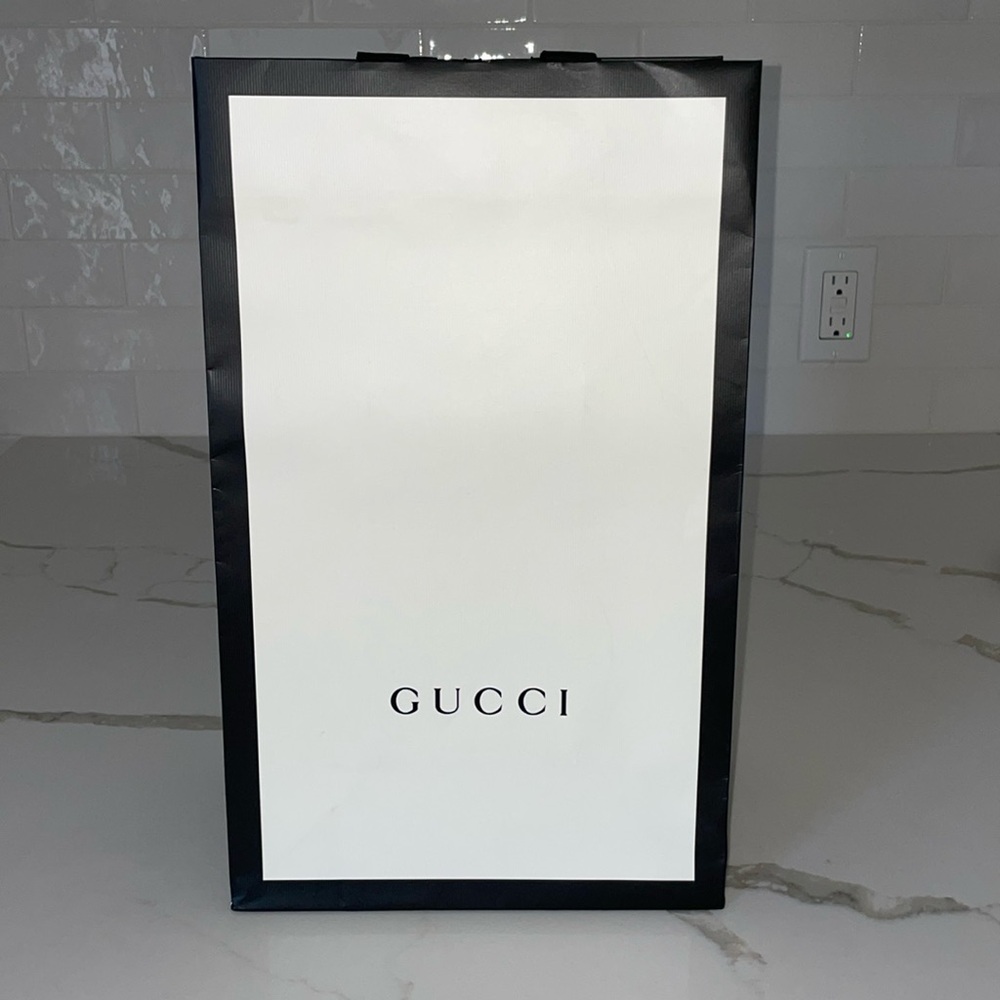 Gucci Black & White Shopping bag